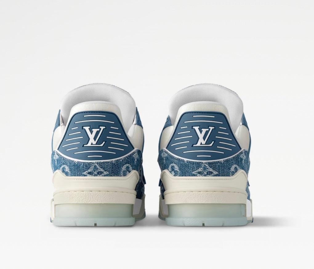 Louis Vuitton Trainers White Denim - HighFashionBoutique