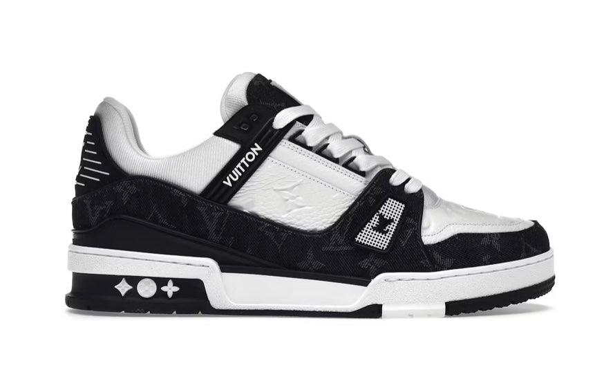 Louis Vuitton Trainers White Black - HighFashionBoutique