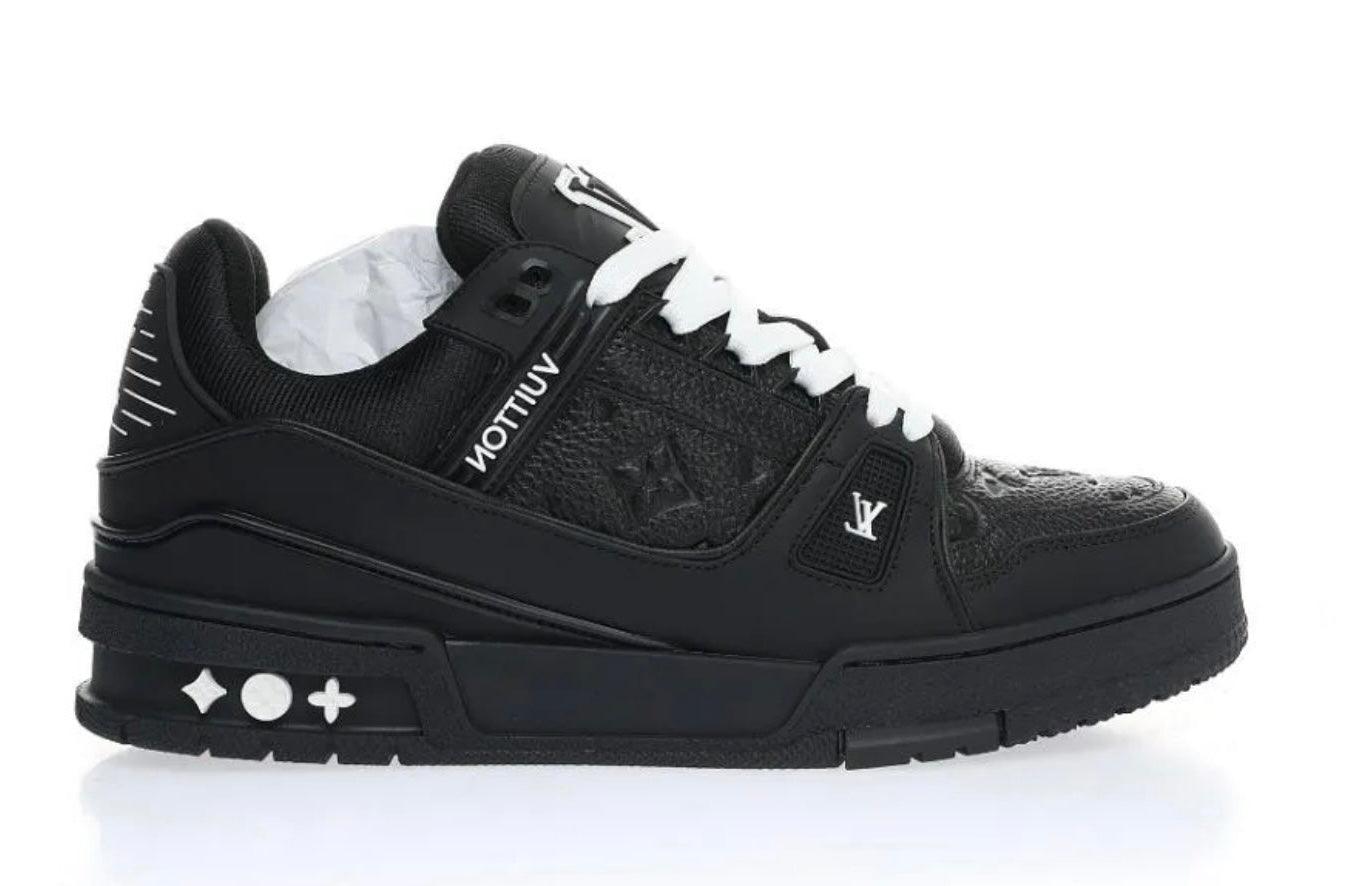Louis Vuitton Trainers Black White Details - HighFashionBoutique