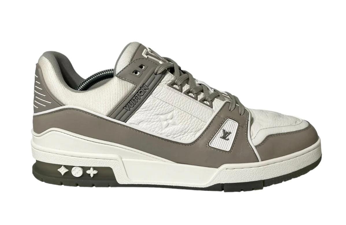 Louis Vuitton Trainers White Gray - HighFashionBoutique