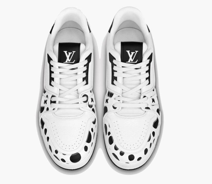 Louis Vuitton Trainers Spotted Black and white - HighFashionBoutique