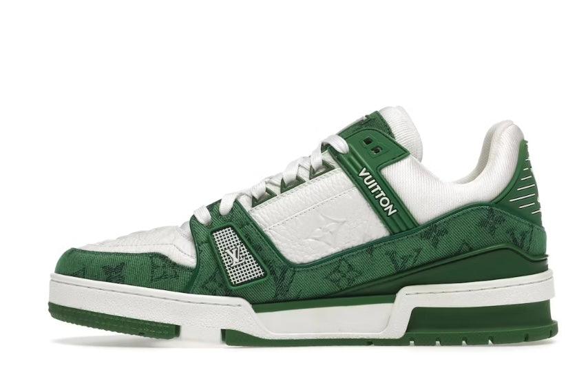Louis Vuitton Trainers White and green - HighFashionBoutique