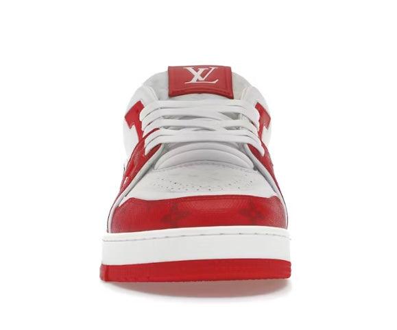 Louis Vuitton Trainers White Red - HighFashionBoutique