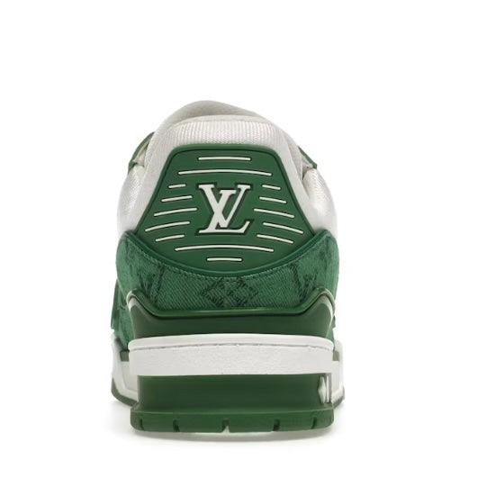 Louis Vuitton Trainers White and green - HighFashionBoutique