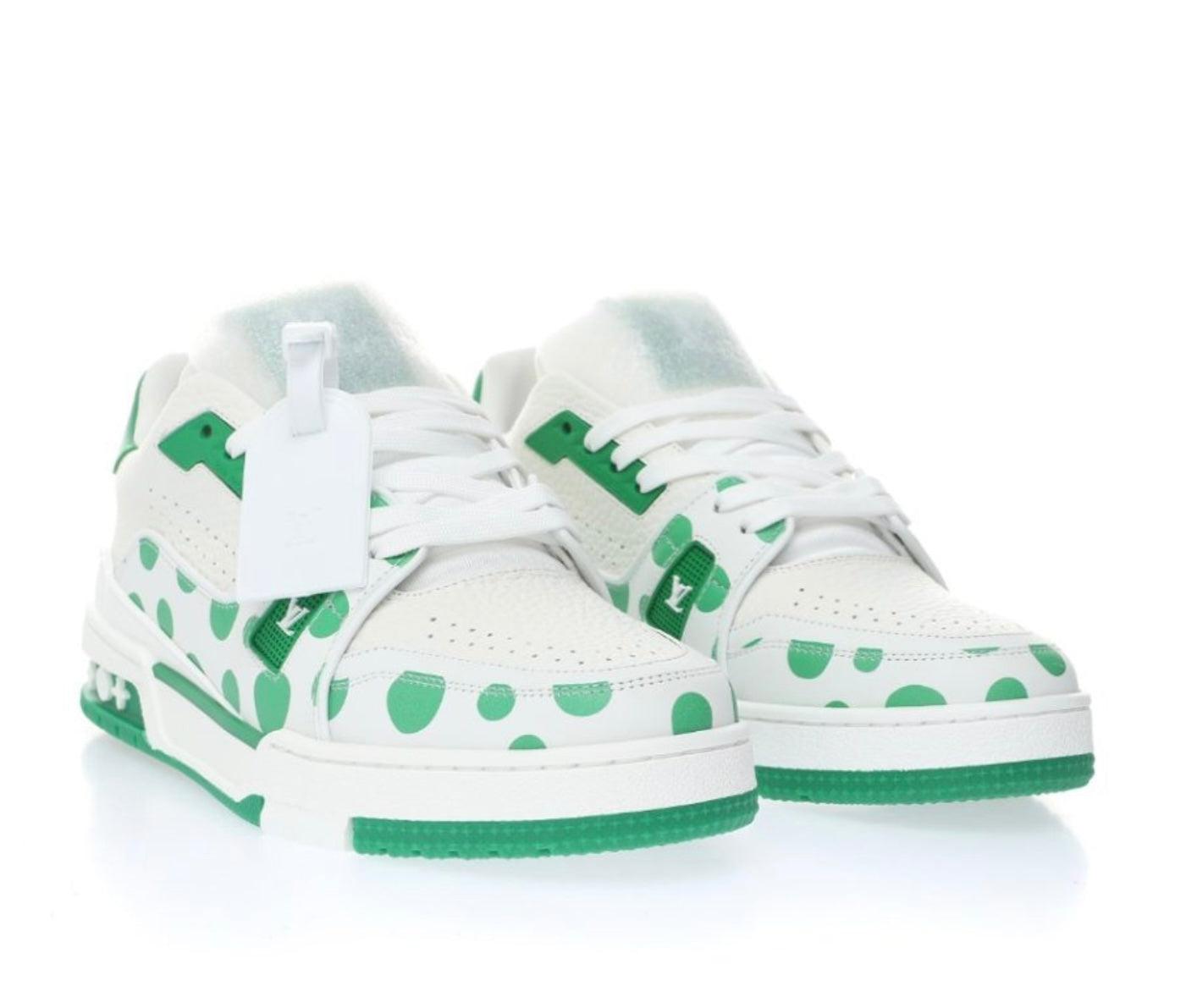 Luis Vuitton Trainers Green spots - HighFashionBoutique