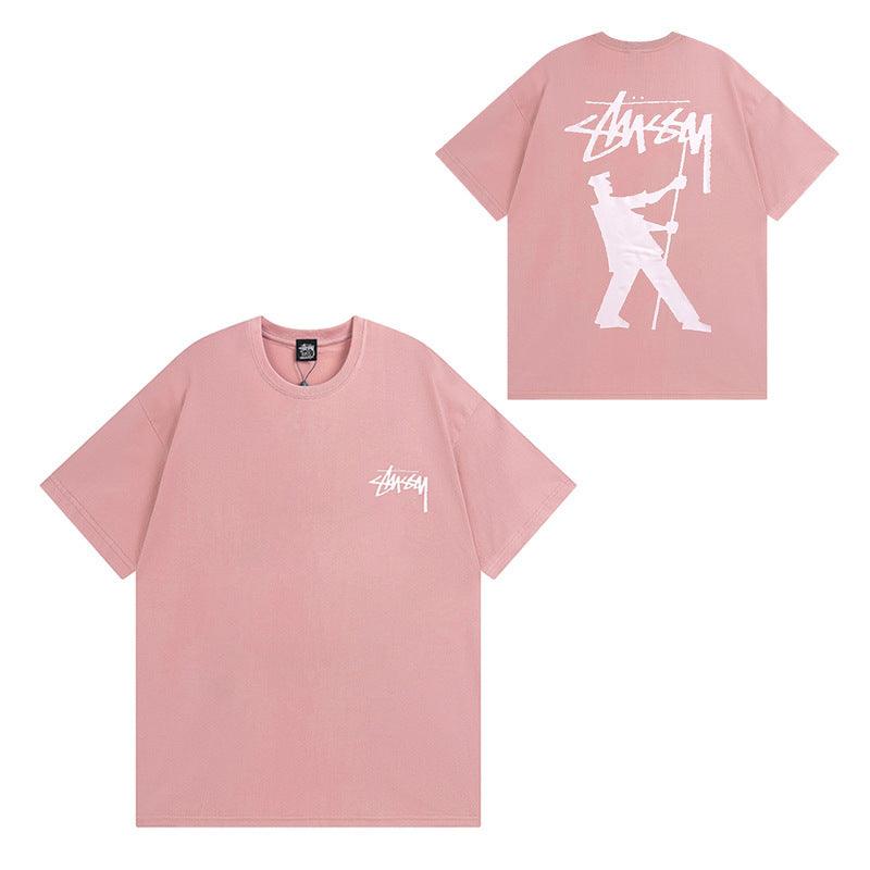 Stussy Tee 974 pink - HighFashionBoutique 