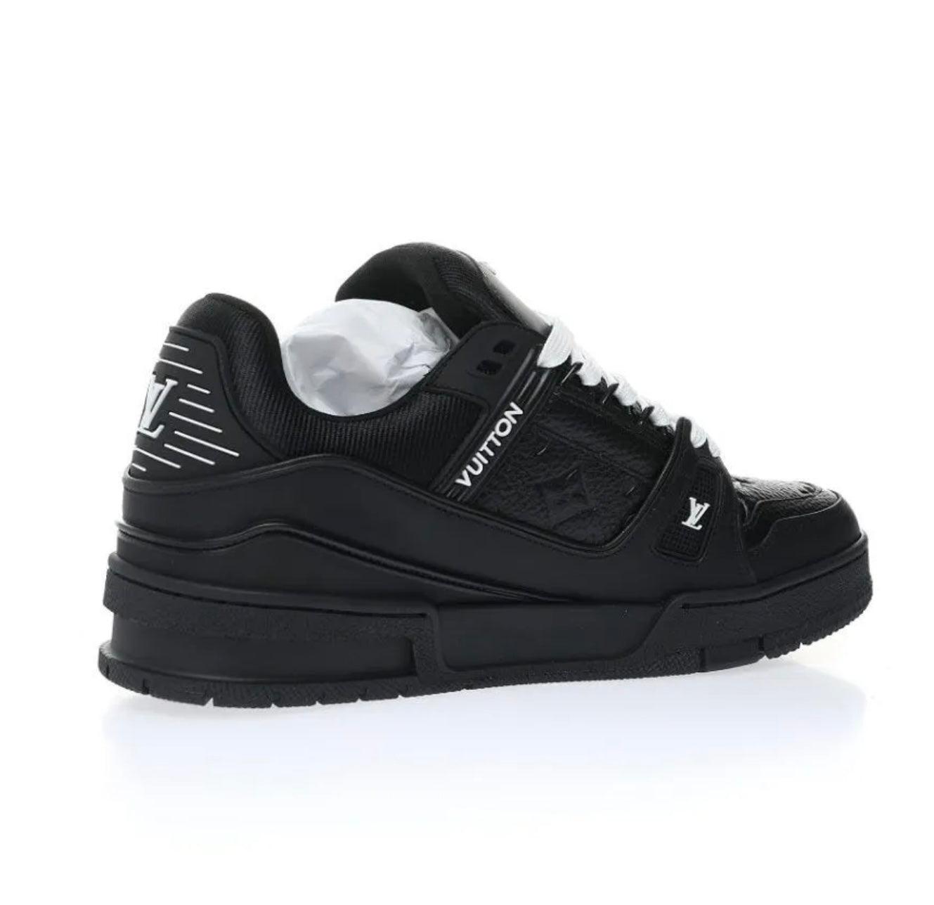 Louis Vuitton Trainers Black White Details - HighFashionBoutique 