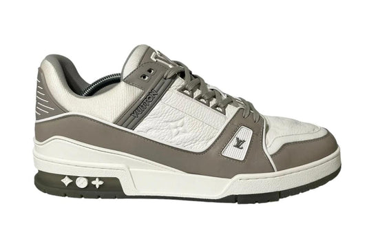 Louis Vuitton Trainers White Gray - HighFashionBoutique 