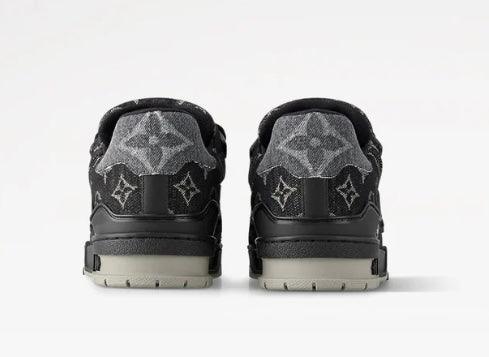 Louis Vuitton Trainers Black Flowers - HighFashionBoutique 