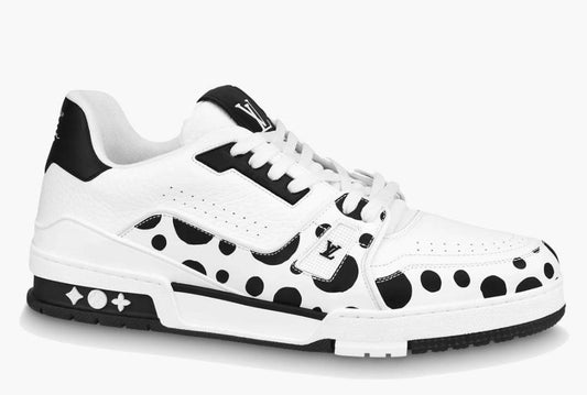 Louis Vuitton Trainers Spotted Black and white - HighFashionBoutique 